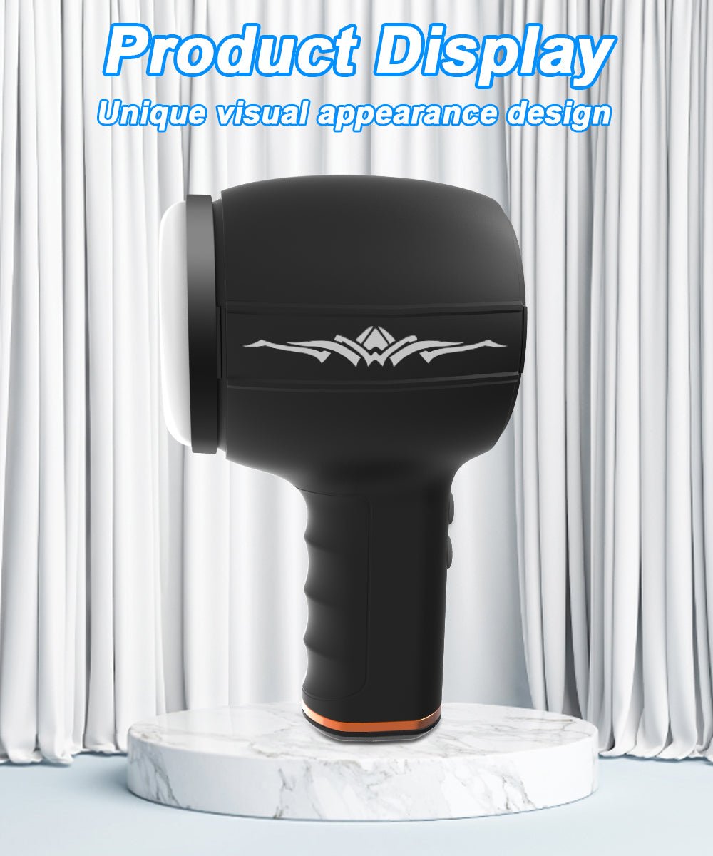 Waterproof Thrusting and Vibrating Masturbator Hammer Shape K6