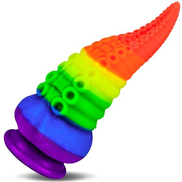 Octopus Whiskers Shaped Odorless Silicone Heterogeneous Anal Plug