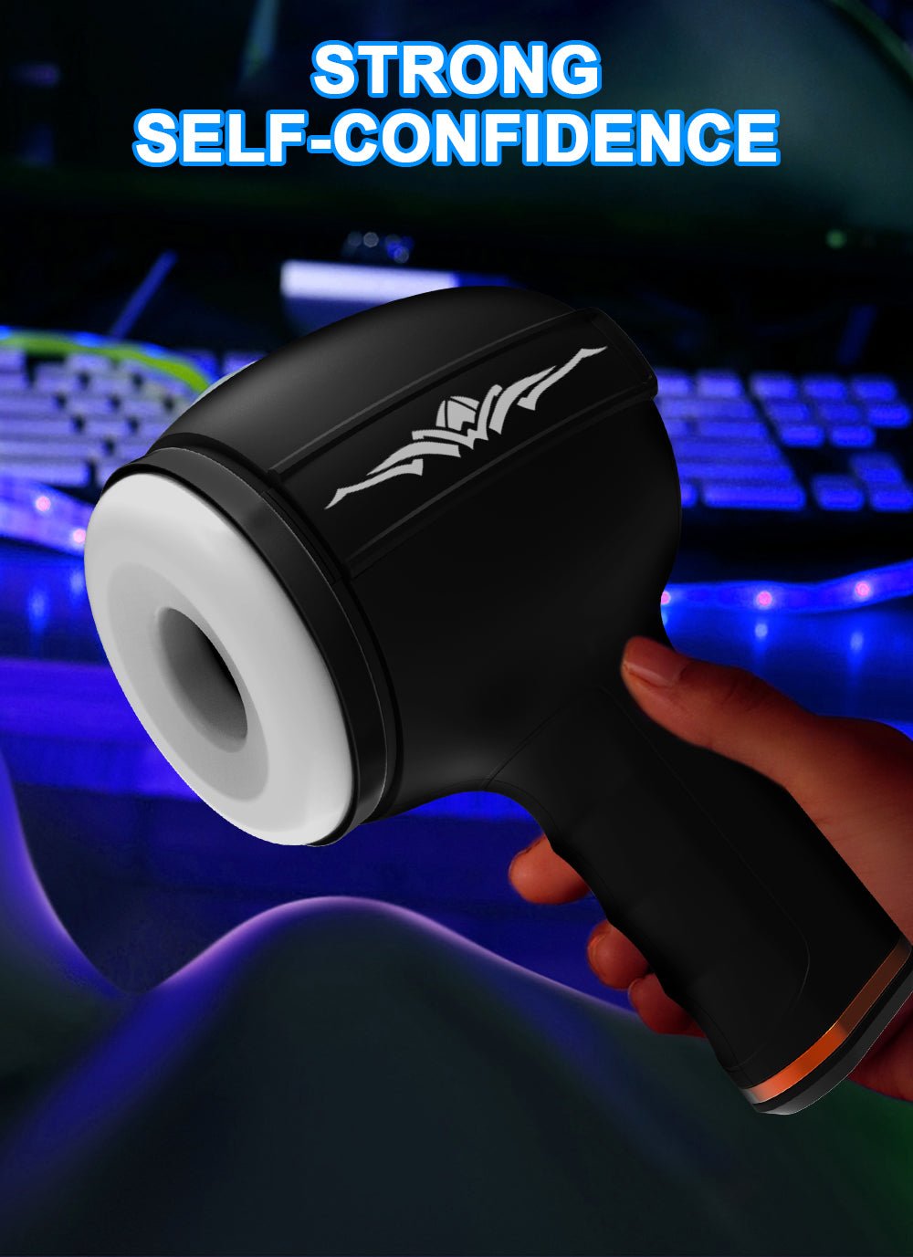 Waterproof Thrusting and Vibrating Masturbator Hammer Shape K6