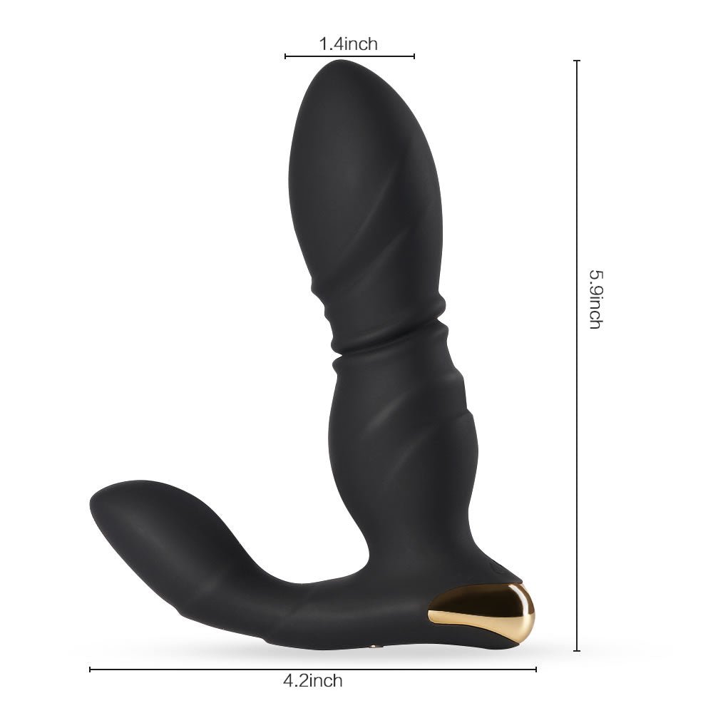 climaxjoy 8-Mode Telescoping Vibration Ram You Hard Anal Vibrator Butt Plug