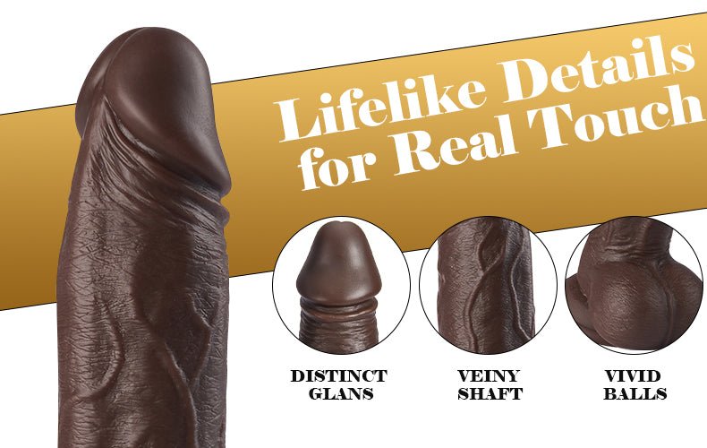 Warren  6 Thrusting 10 Vibrating Rotating Lifelike Dildo 8.7 Inch with Suction Cup