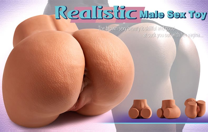 climaxjoy 4.3lb Muy Sexy Latin Virgin Adrianna Cowgirl Dual-Entry Curvy Realistic Butt Masturbator