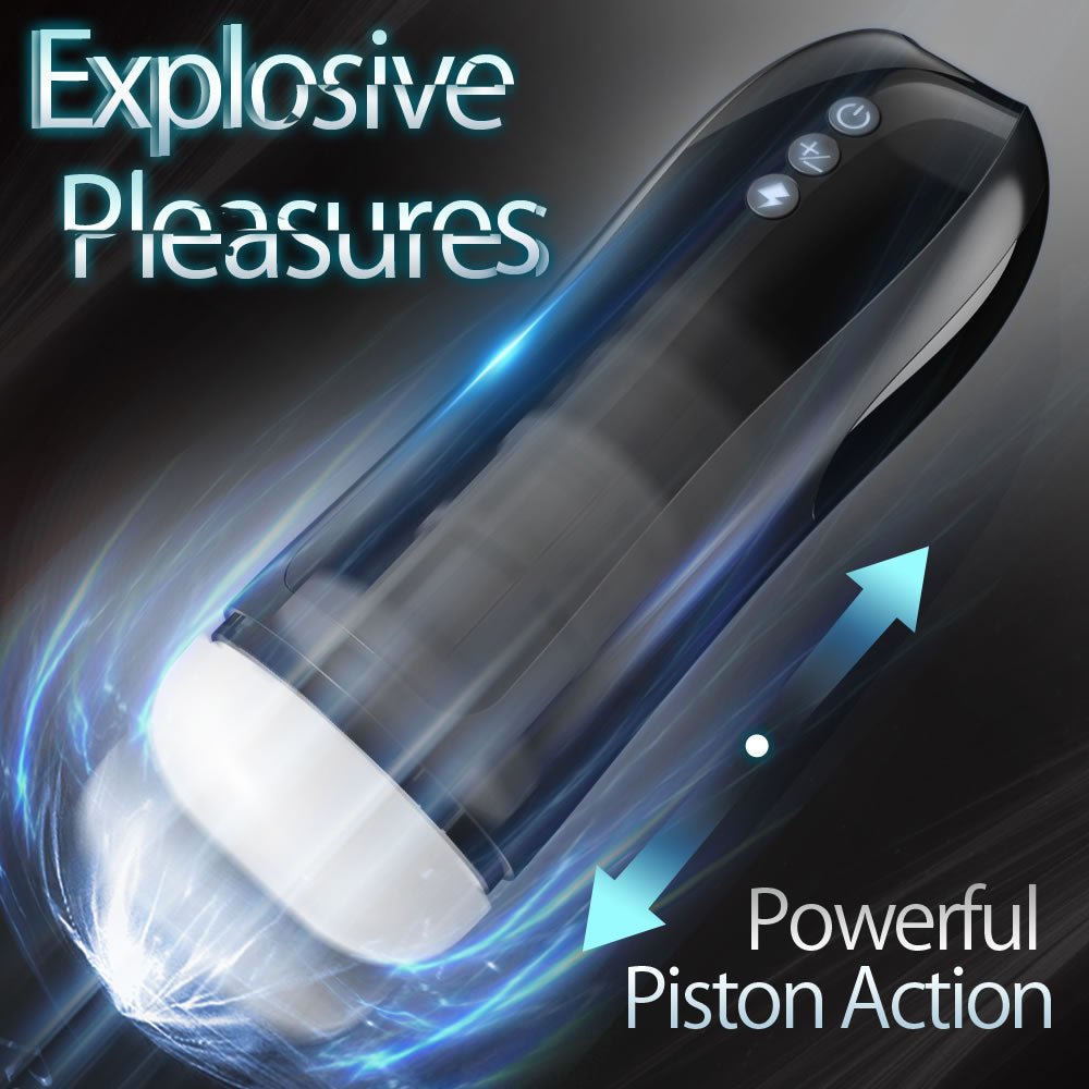 CLIMAXJOY 7 Auto-Thrusting Dashing Button Real-Feel Stroker Masturbation Cup