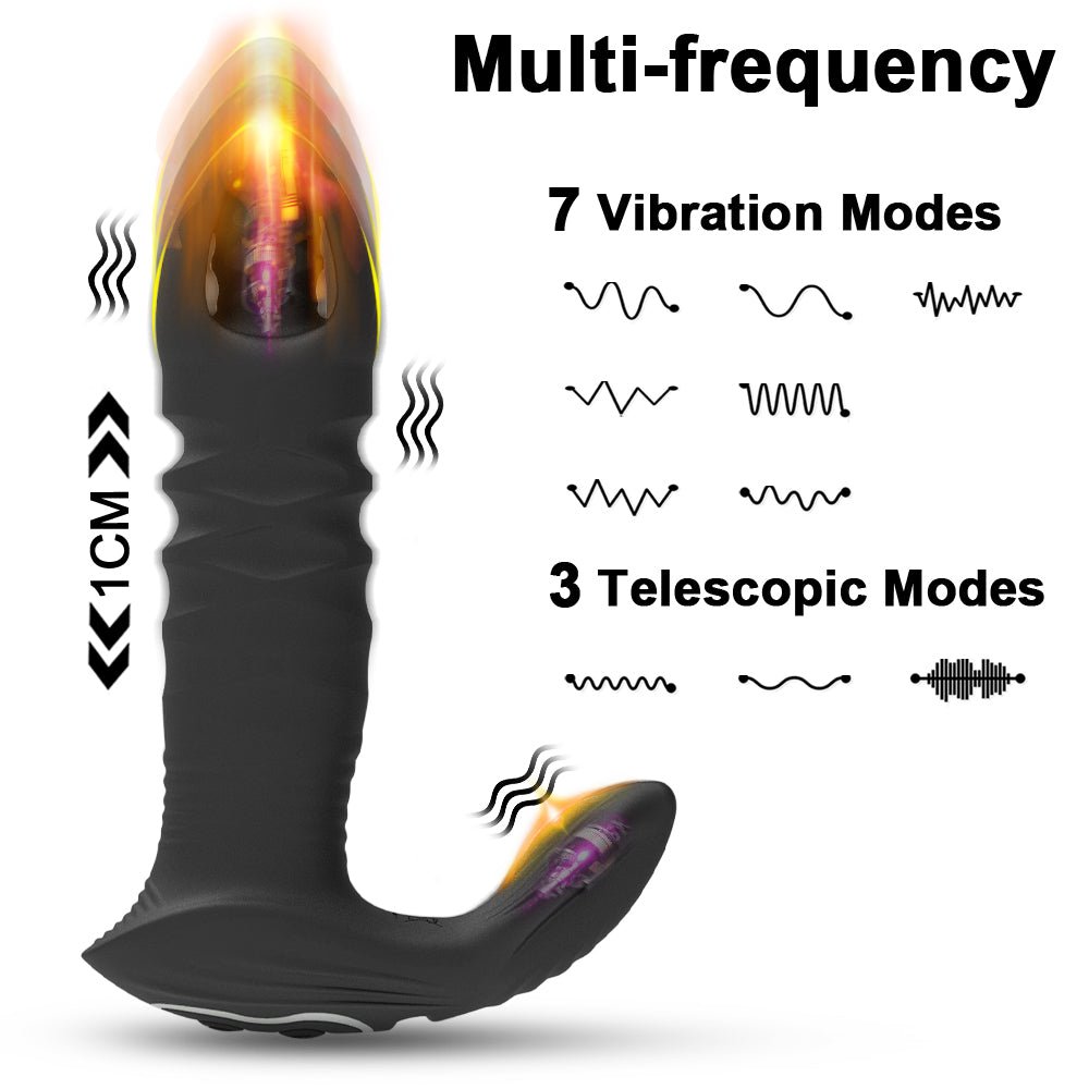 App Control Thrusting Anal Butt Plug Vibrator & Prostate Massager Bullet Buttplug