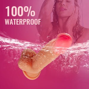 8.3-Inch 4 in 1 Thrusting Rotation Vibrating Heating Lifelike Dildo