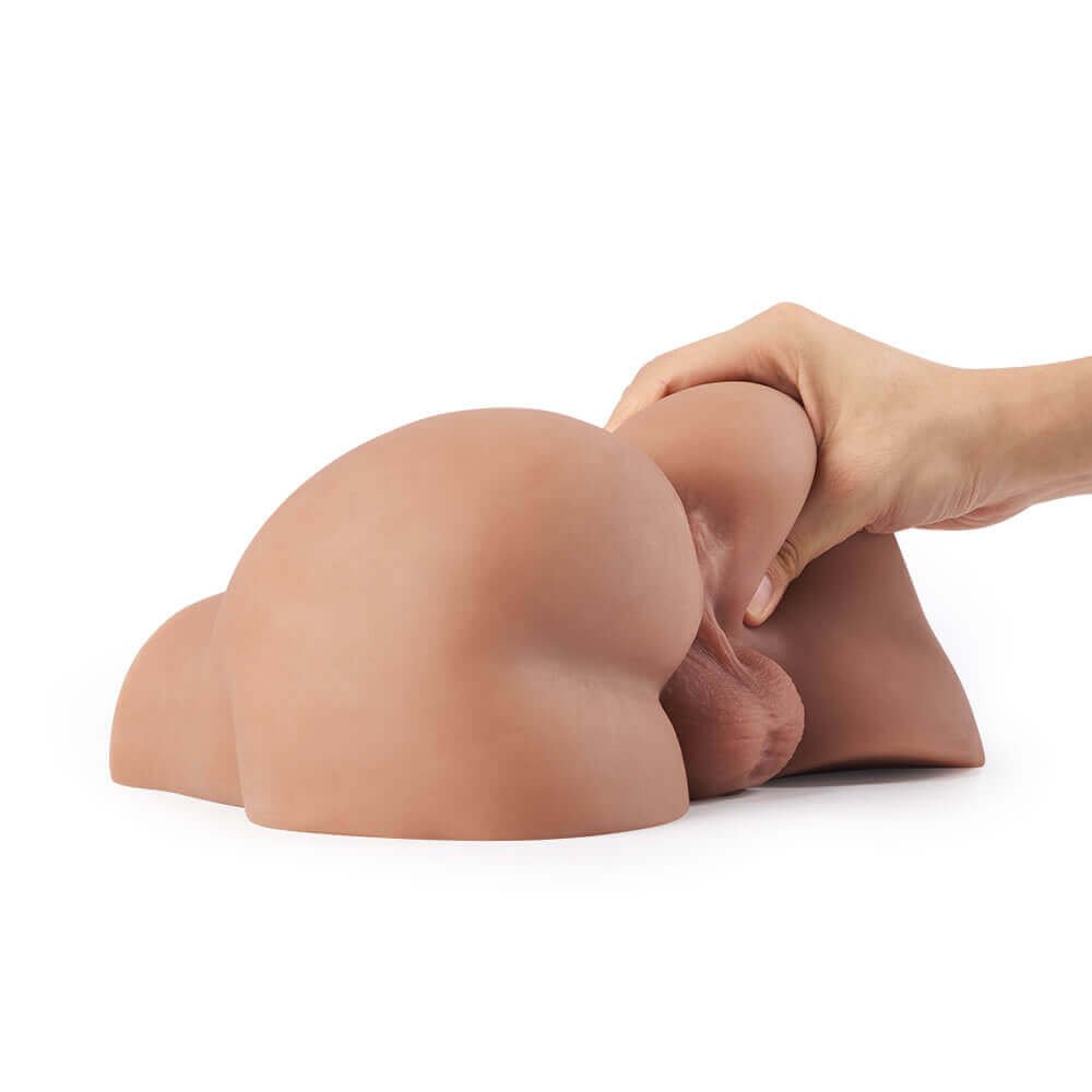 climaxjoy 6.2lb Brunet Doggy-Style Dangling Balls Derriere Fun Realistic Butt Masturbator