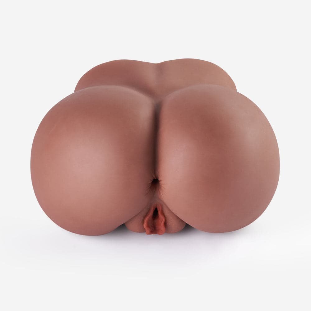 6-23lb mariane browned caramel sexpot dual tunnel realistic anal clitoris male masturbator