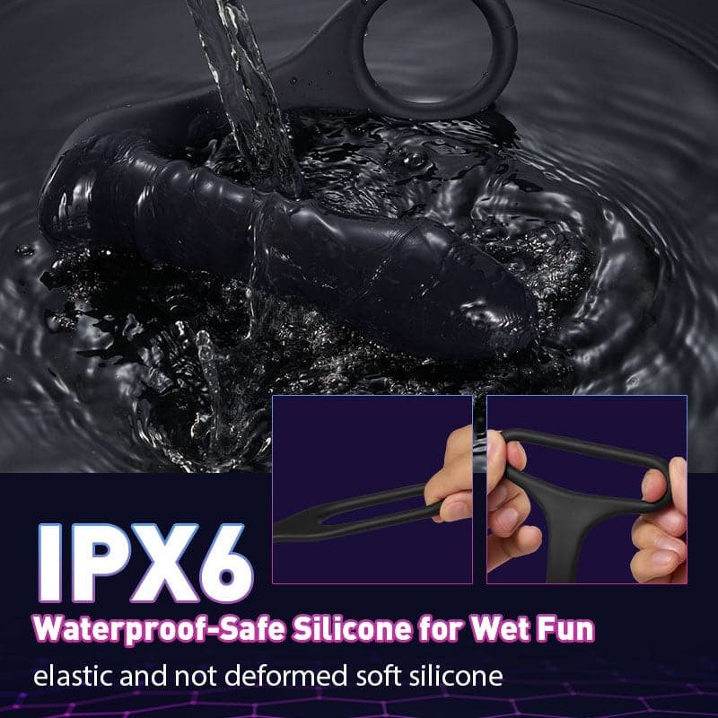 Vibrating Prostate Massager With Penis Ring —— Triple Stimulation