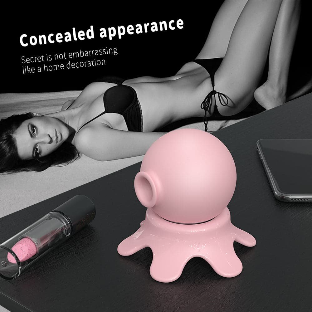 2 in 1 tongue licking and sucking small octopus G-spot masturbator - 7 kinds of vibration mode
