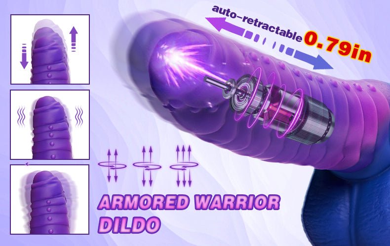 Absalom-Caterpillar 9-Inch Color-changing Intelligent Heating 3 Thrusting 5 Vibrating Dildo