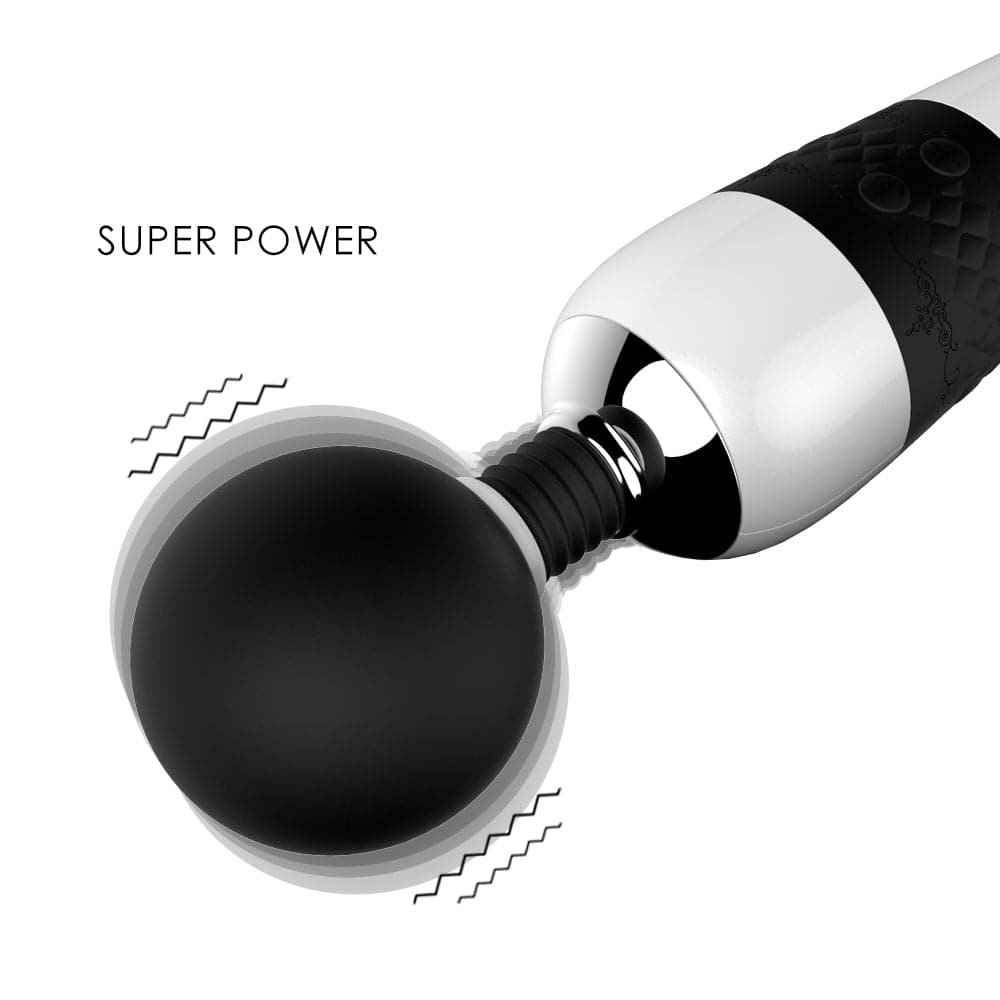 Black and white AV vibrator 7 vibration modes 4 frequency intensities