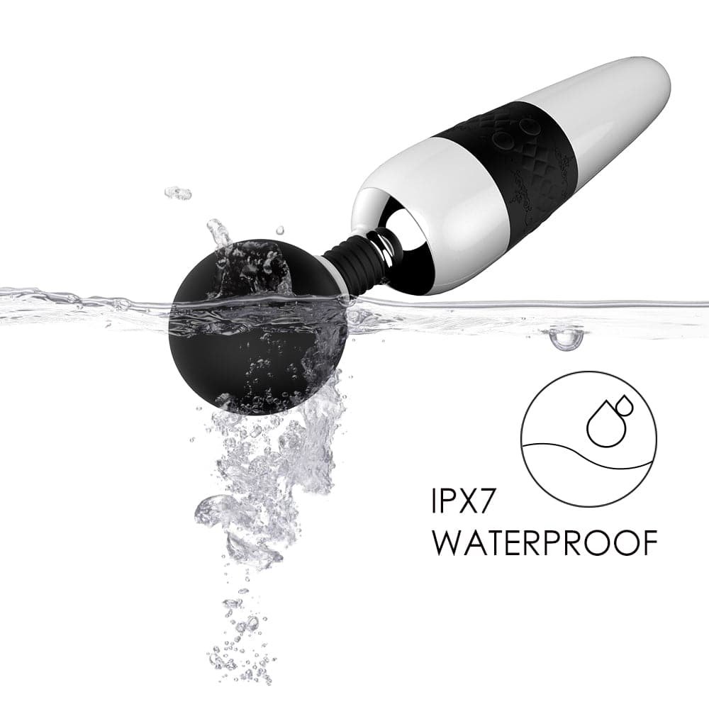 Black and white AV vibrator 7 vibration modes 4 frequency intensities