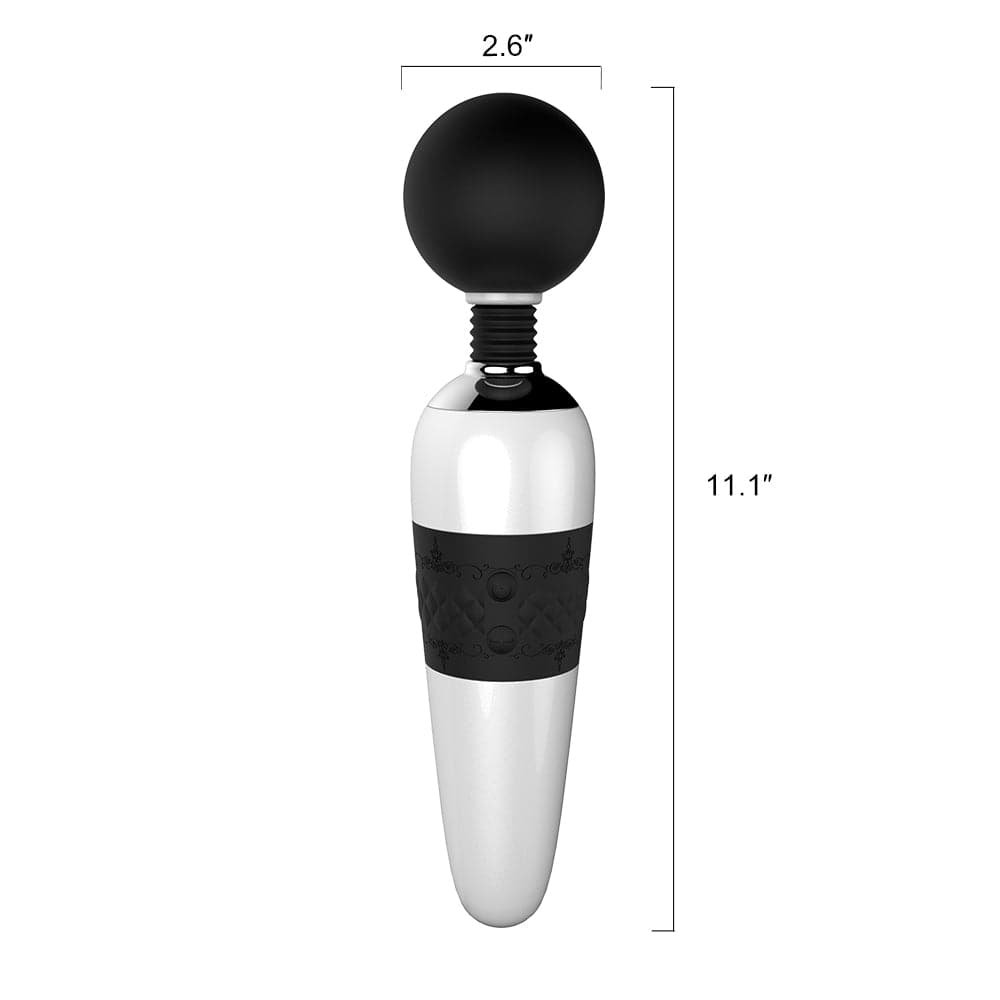 Black and white AV vibrator 7 vibration modes 4 frequency intensities
