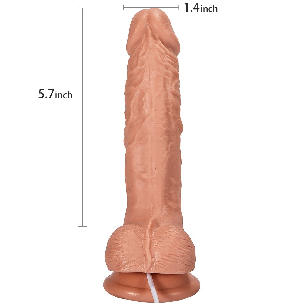 7.3-Inch Wired Remote Control Electromagnetic Twitching Heating Dildo
