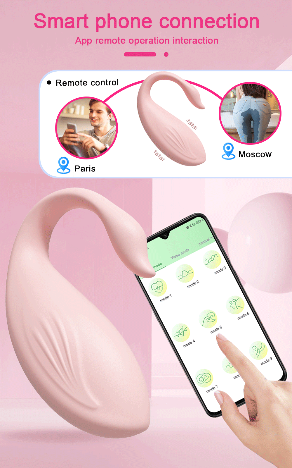 App Control Wearable G Spot Love Egg Vibrator W6
