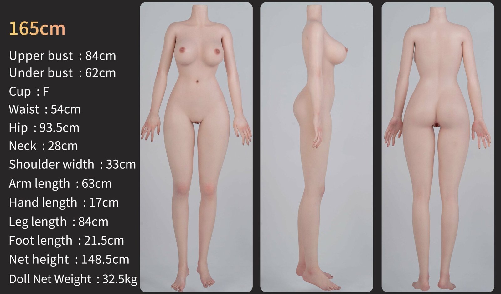 Yvonne 165cm Silicone Doll – GE07  / 5ft4 F-Cup – Zelex