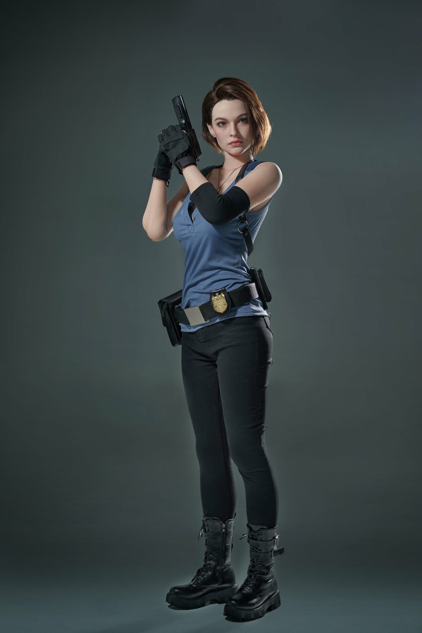Jill Valentine Lady 168cm / 5ft7 D-Cup Silicone Sex Doll - Game Lady Doll