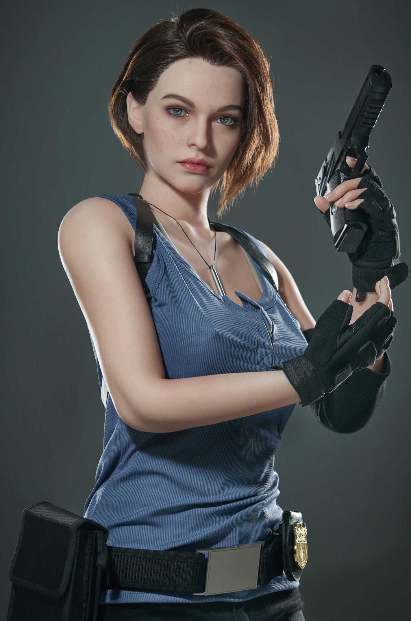 Jill Valentine Lady 168cm / 5ft7 D-Cup Silicone Sex Doll - Game Lady Doll