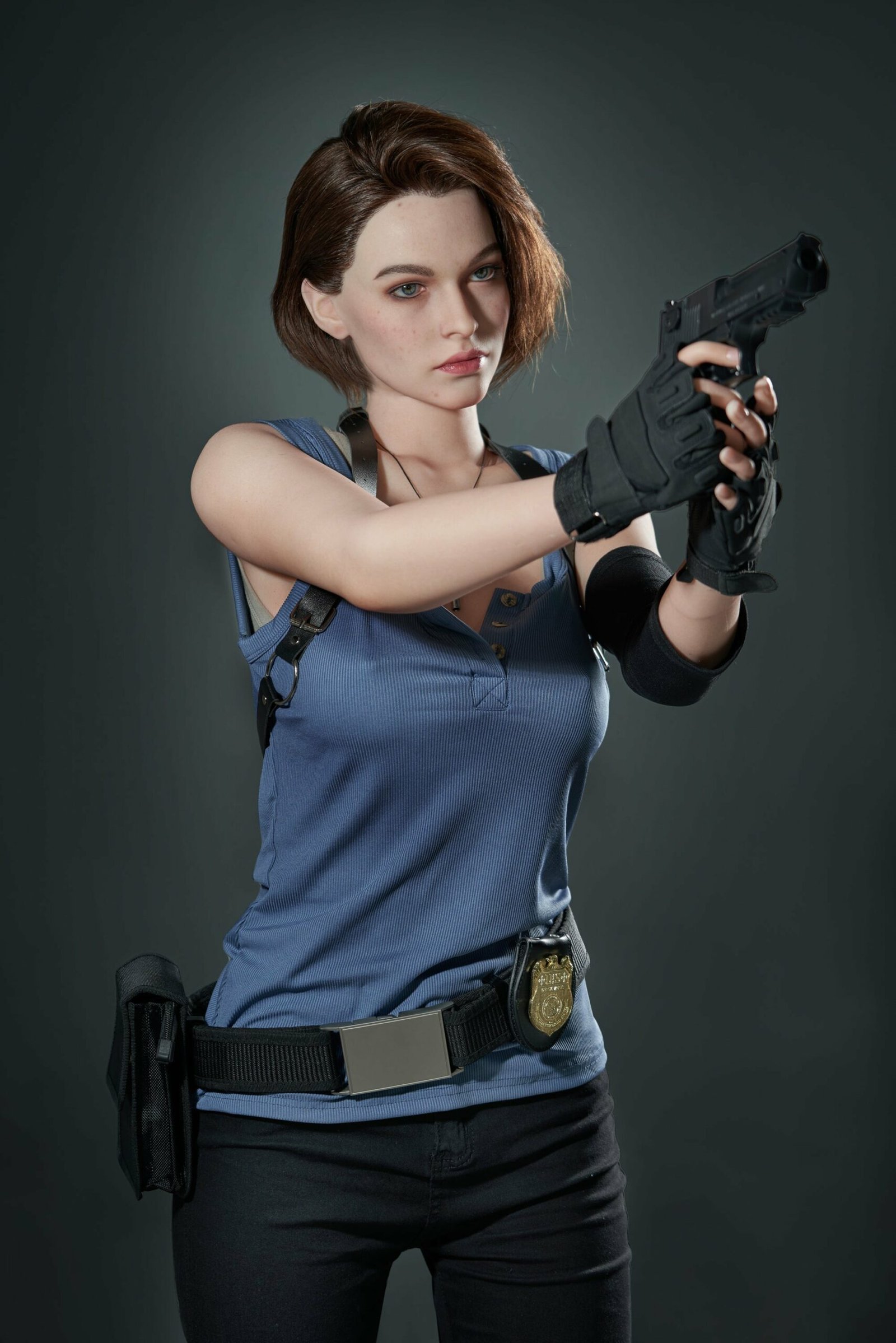 Jill Valentine Lady 168cm / 5ft7 D-Cup Silicone Sex Doll - Game Lady Doll